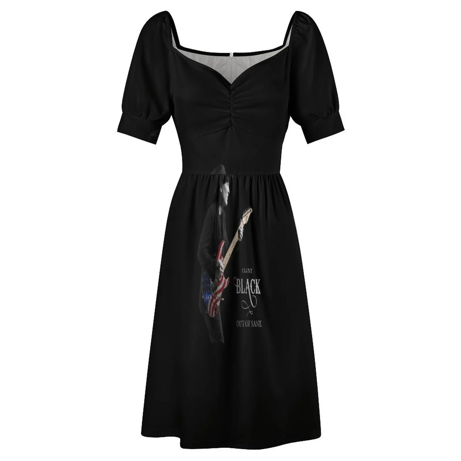 Clint Black Out of Sane Платье с короткими рукавами летнее платье женские летние платья 2025