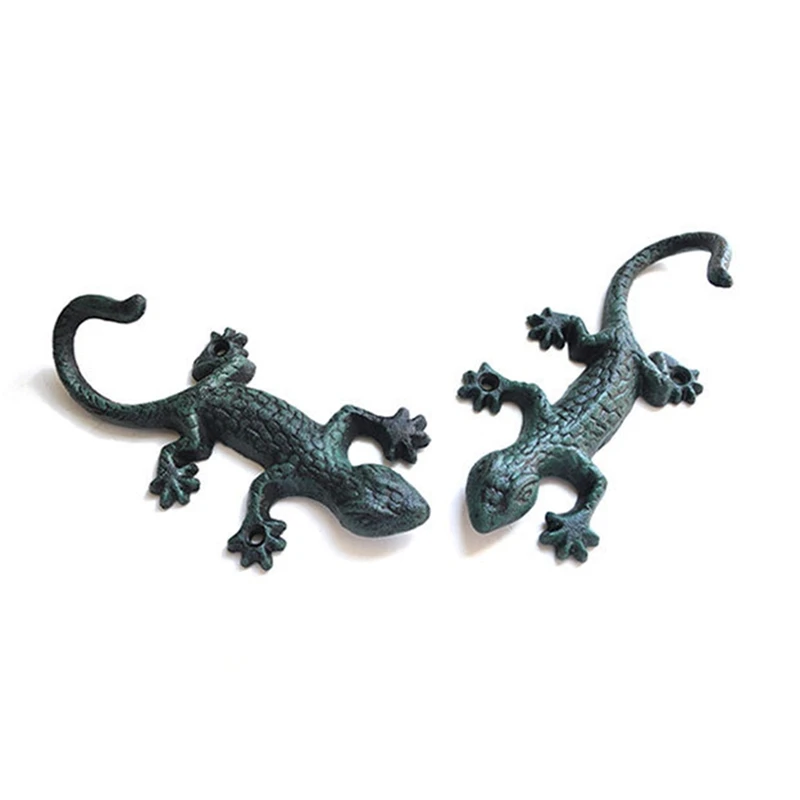 2 шт. аксессуары чугунная вешалка для ящериц крючки полотенец пальто шляпа