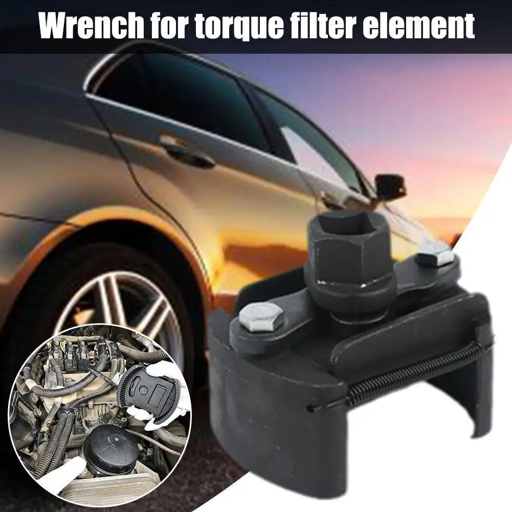 

60-80mm/80-105mm Adjustable 2 Jaw Oil Filter Wrench Fuel Removal Steel Tool Cast Filter Two-Claw Wrenches Remover U4K5