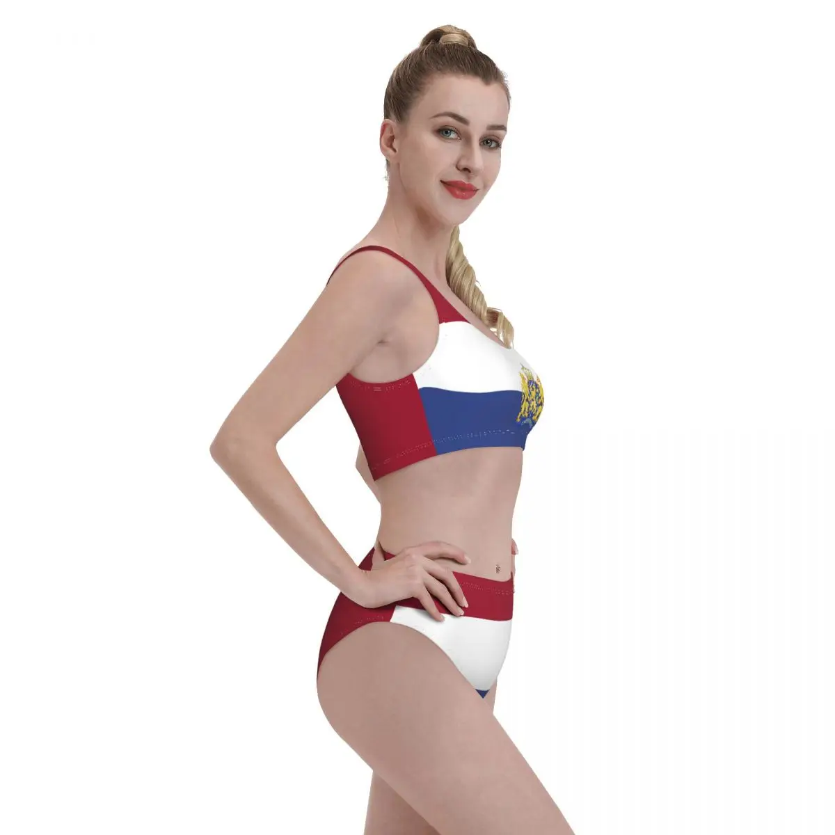 Летние комплекты бикини с флагом Нидерландов купальник из двух предметов