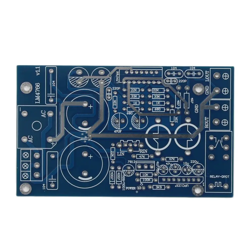 

GC Version LM4766 Stereo HiFi Dual Channel 40W*2 Home Audio DIY Power Amplifier Board PCB