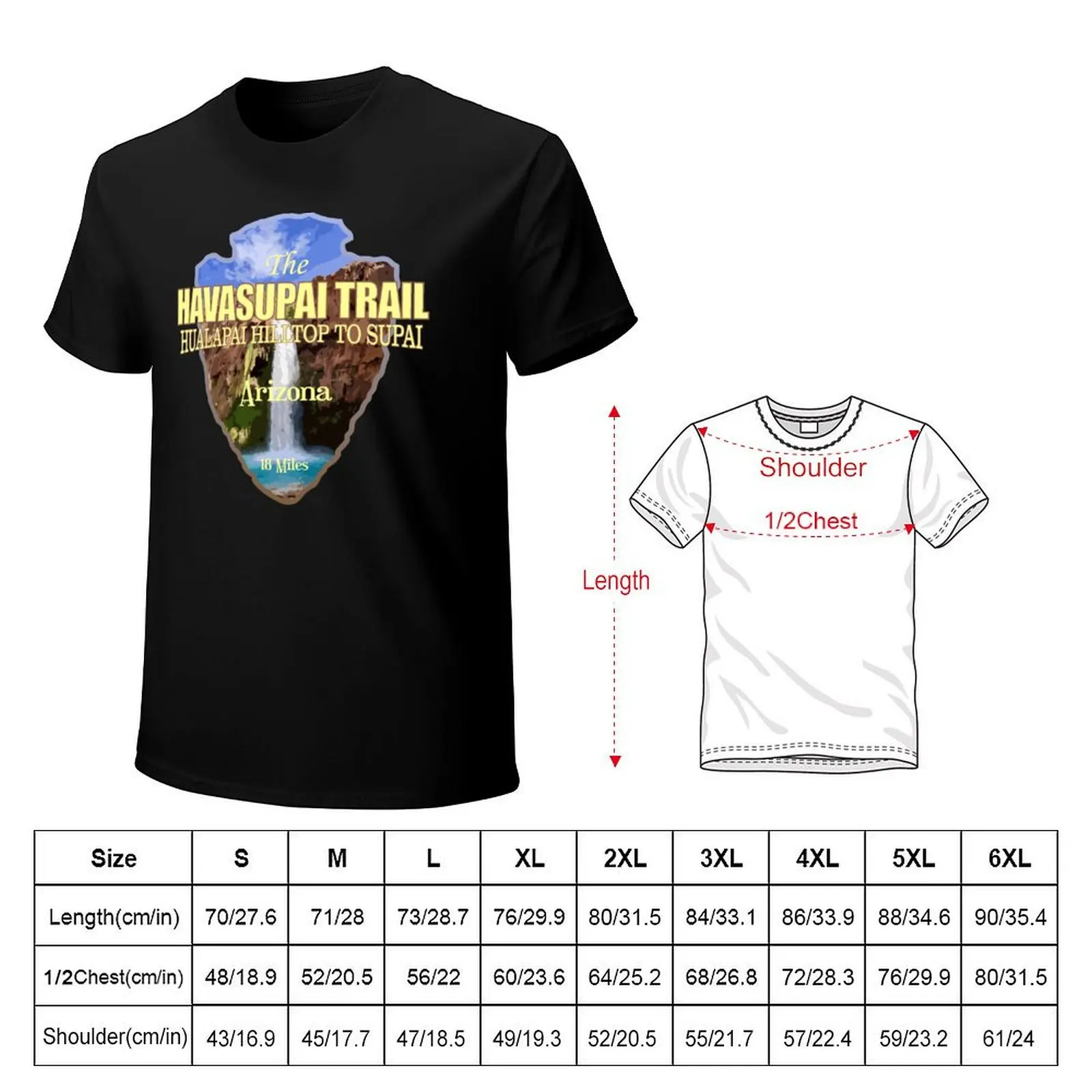 Футболка Havasupai Trail (arrowhead) винтажная аниме рубашка футболка оверсайз с графическим