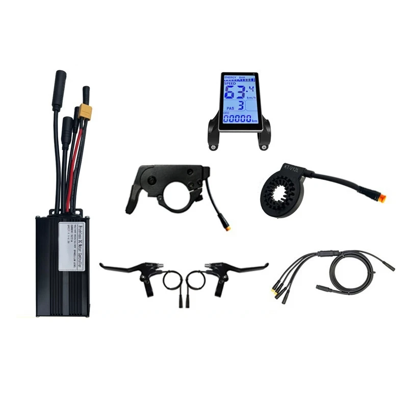 

30A 1000W Bicycle Lithium Battery Modification Spare Parts Accessories 3-Mode Fully Waterproof Small Kit M5 LCD Meter