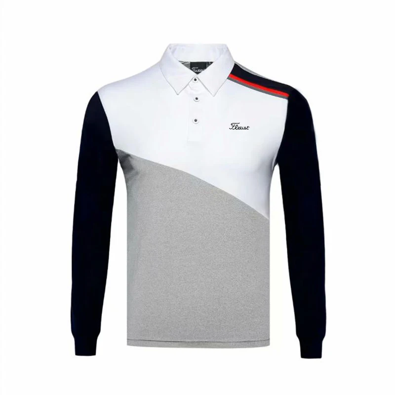 Autumn Men's Golf Long-Sleeved T-shirt Outdoor T-shirt Quick-drying ventilation