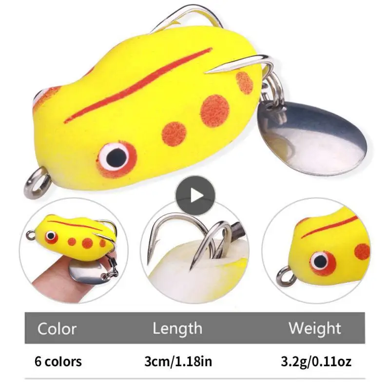 

Small Black Fish Fake Fake Bait Small Thunder Frog Mini Thunder Frog Luya Frog