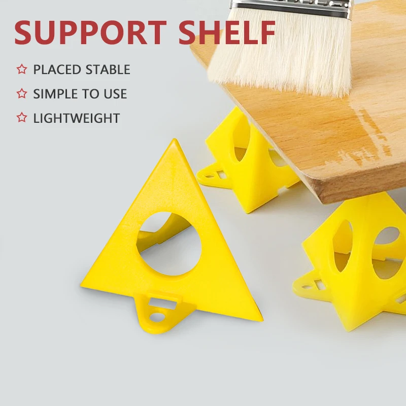 

10pcs Pyramid Stands Set Triangle Stands Paint Tool Triangle Paint Pads Feet for Woodworking Carpenter Paint Pads Accessories
