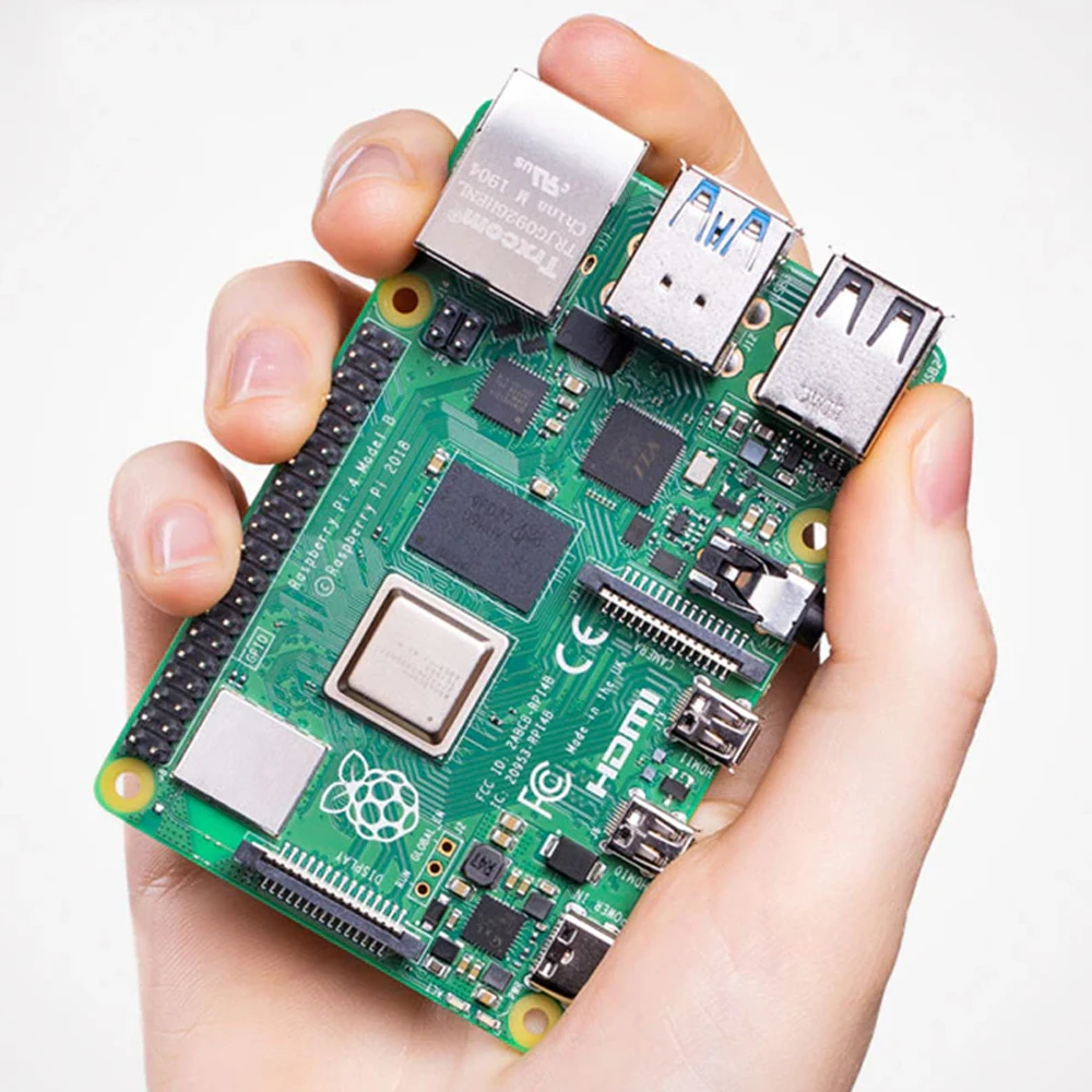 Фото Комплект макетной платы Raspberry Pi 4 Model B BCM2711B0 SOC 4 ГБ 8 ГБ ОЗУ 1,5 ГГц 4K Micro HDMI-совместимый Pi4B 3 более Pi 3B+ №1