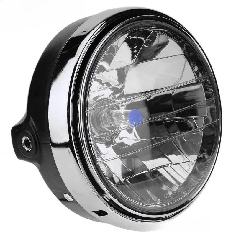 

Толстая фара для мотоцикла, желтый/прозрачный луч линзы, круглая лампа, светодиодная фара серии CB CB400/900, 7 дюймов, 35 Вт, универсальная