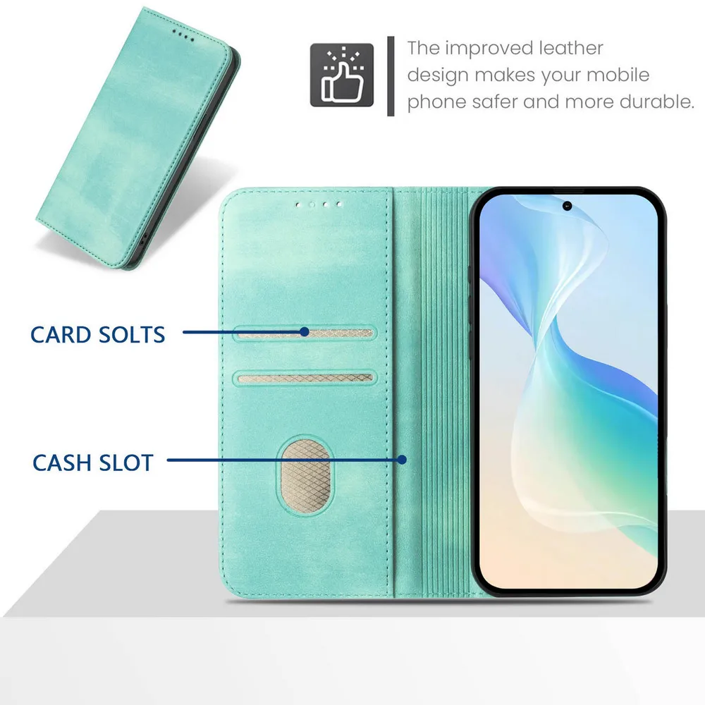Фото Кожаный чехол-кошелек с RFID-защитой для OPPO A6X A6T A6S A6 Pro 5G 4G, роскошный чехол-книжка для OPPO A5 Pro A5X A6X A6T A6S, магнитный чехол-футляр №4