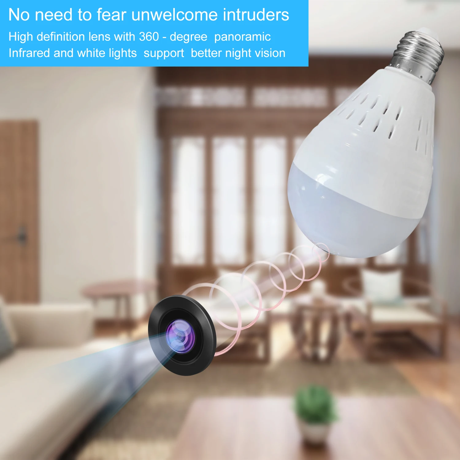 Домашняя панорамная камера с поворотом на 360 градусов мини-камера со