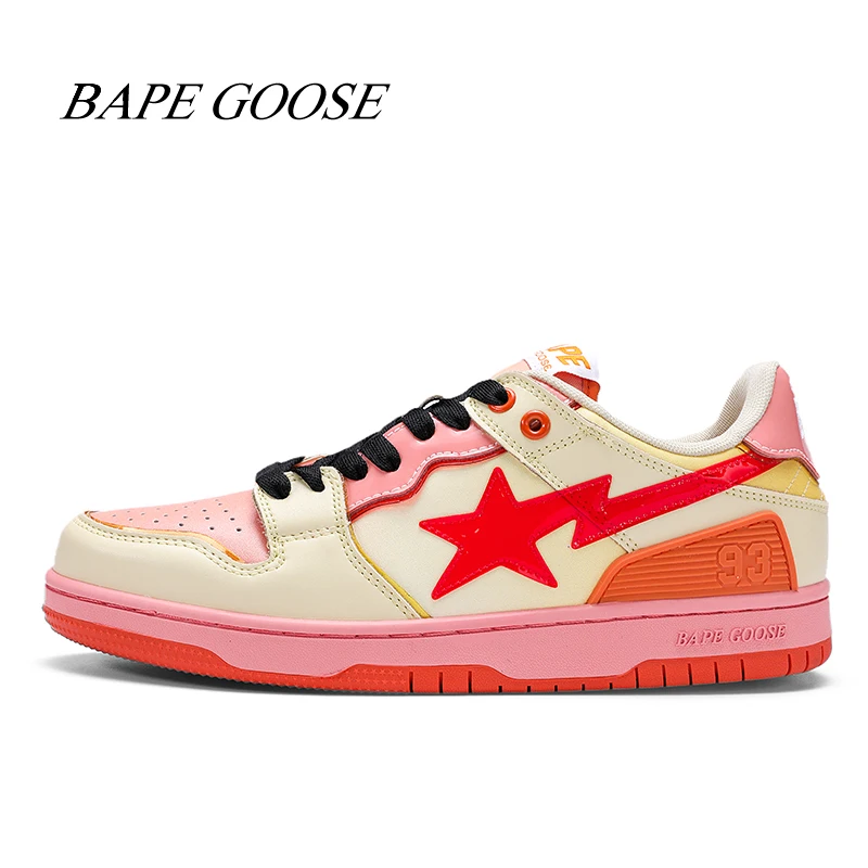 

Fashion Men Bape Goose Shoes New Women Sneakers Male Outdoor Female Running Shoes Girls Unisex Sports Shoes Boys Lovers Shoes 30