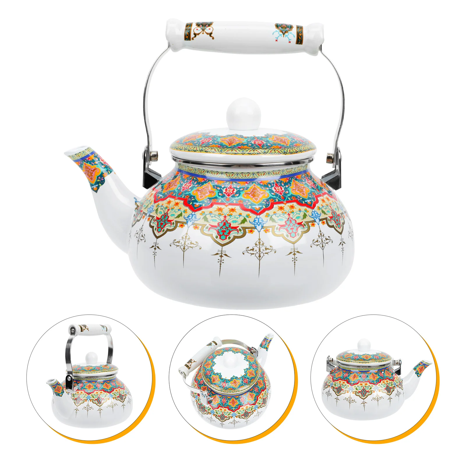 

Enamel Teapot Thickened Water Boiling Kettle Practical Tea Kettle Home Teapot