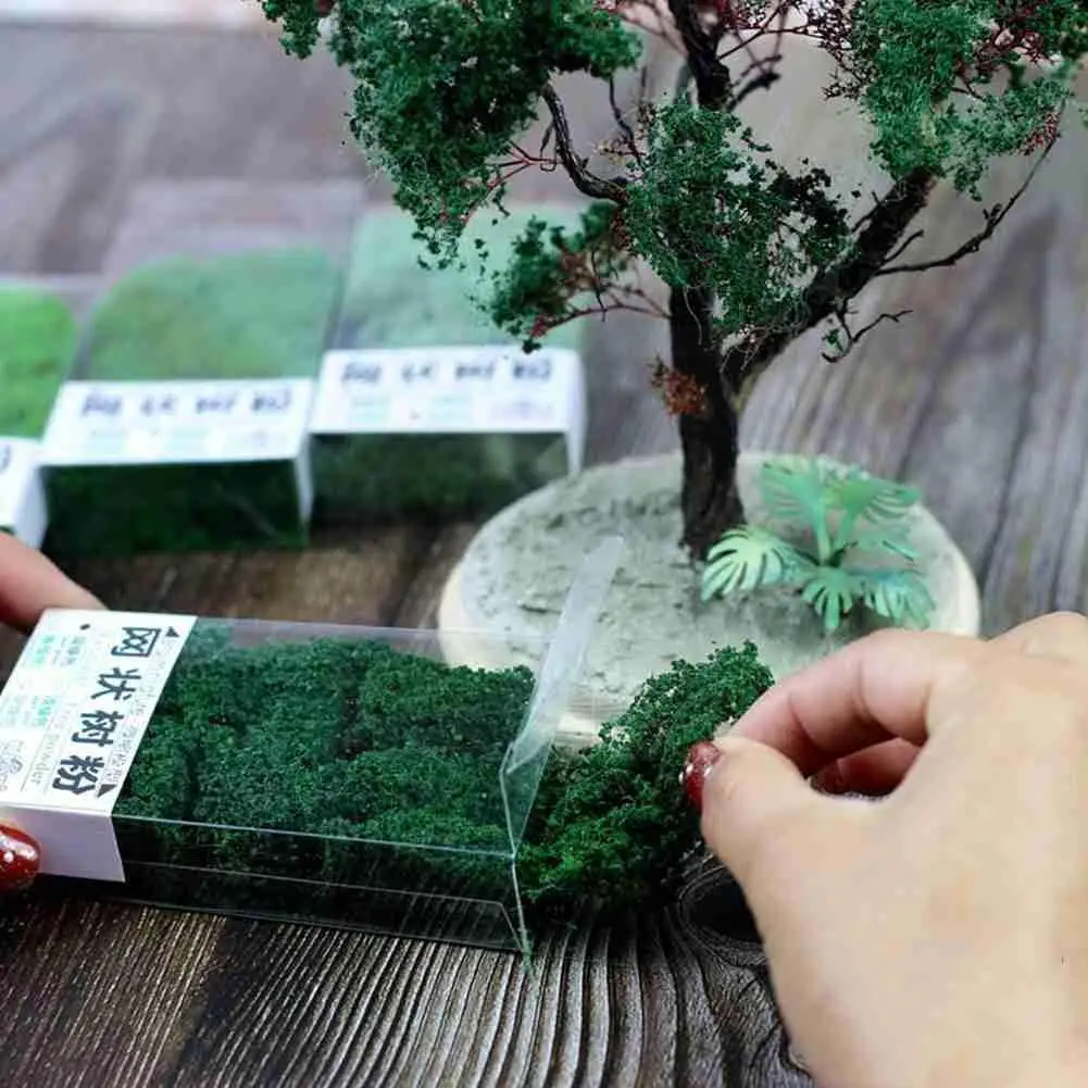

Train Sand Table Military Model Scene Making Diy Materials Reticulated Miniature Tree Powder Landscape Fine Particles Mater B3t2