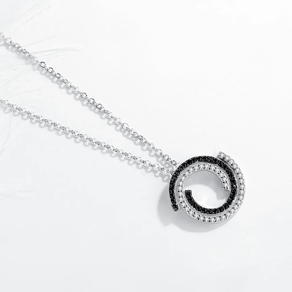 TONGZHE нерегулярное круглое ожерелье на ключице из стерлингового серебра 925 пробы