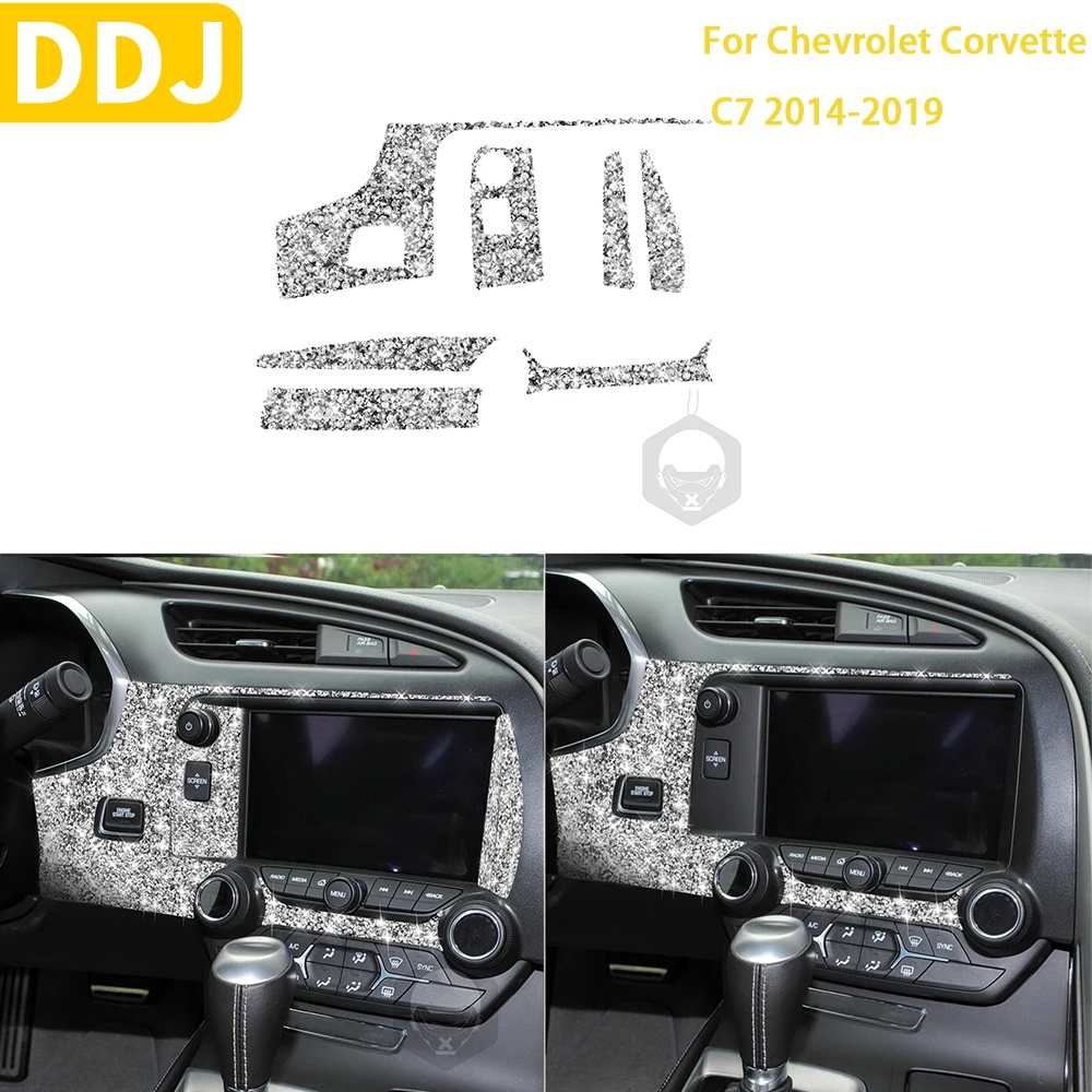 

7 шт., декоративные наклейки для Chevrolet Corvette C7 2014-2019