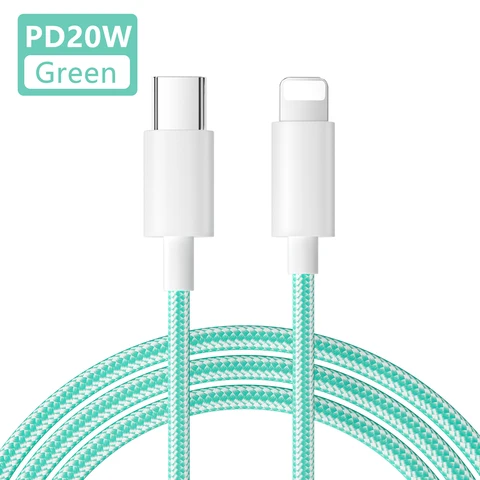 USB-кабель PD для iPhone, 20 Вт, 3 упаковки