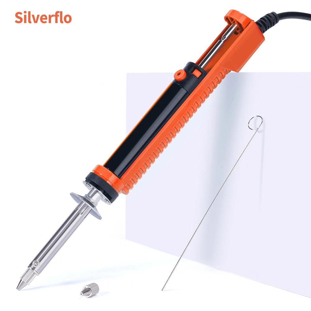 Оловянный паяльник Silverflo 929D-V 30 Вт электронный на присоске портативный насос