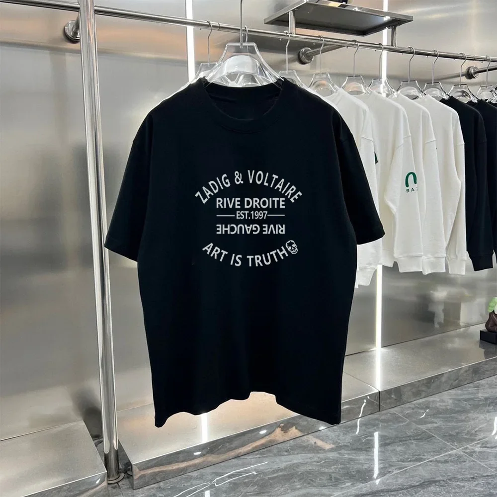 2025 Fashion Women T-shirt Brand Short Sleeve Tshirt Clothing Designer Tee Luxury Men Cotton T Shirt Print Y2k Streetwear Tops