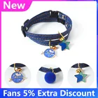 Новые Регулируемые ошейники для кошек, Япония, с подвеской в виде звезды, декоративное ожерелье для кошек, быстрое колье, аксессуар для фотографий