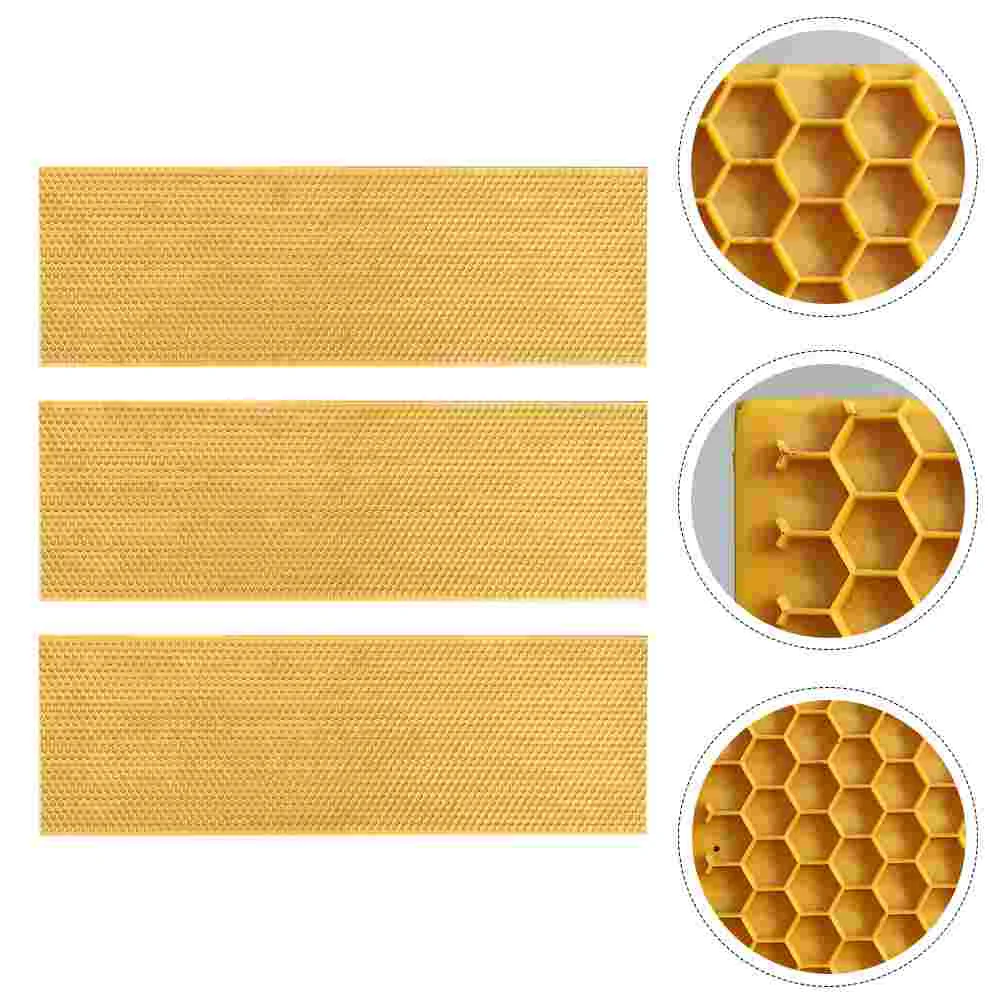 

Foundation Beehive Sheet Deep House Base Hive Beeswax Comb Building Coated Wax Honeycomb Beekeeping Plastic Plate Cell Practical