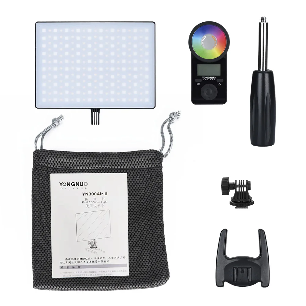 Yongnuo YN300Air II RGB Светодиодная панель для видеосъемки 3200K 5600K двухцветный DSLR