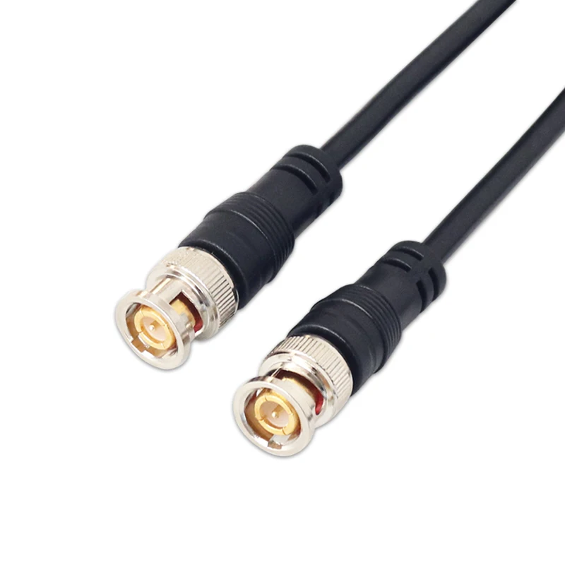 

Gold Plated BNC 75 Ohm Coaxial HD CCTV Camera 3C-2V Male To Male Connector Coaxical BNC Monitor Extension Cable