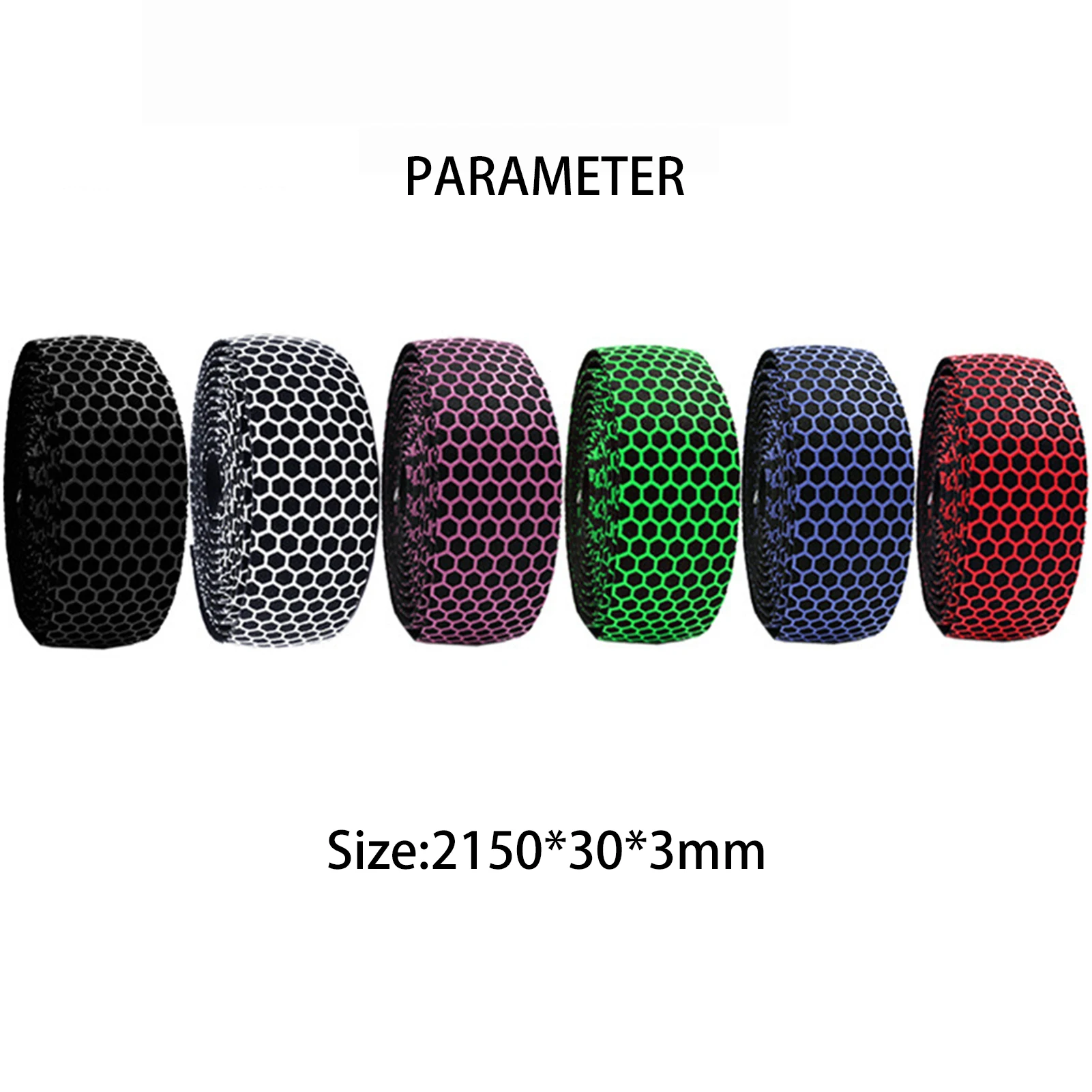 Сотовая лента из ПВХ для руля дорожного велосипеда оборачивающаяся пробка 2