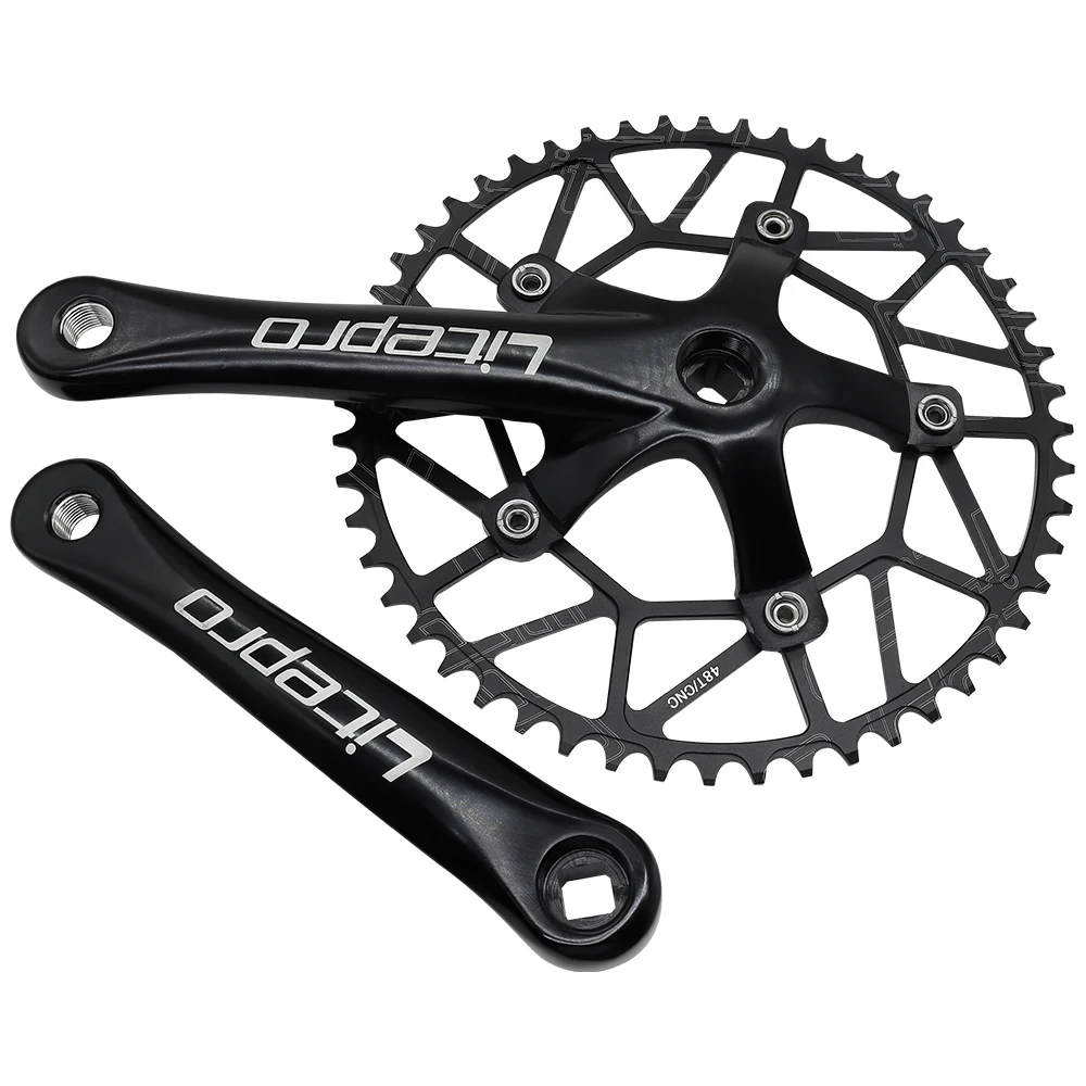 Велосипедный Кривошип Litepro квадратный для складного велосипеда 130 BCD шатуны Bmx