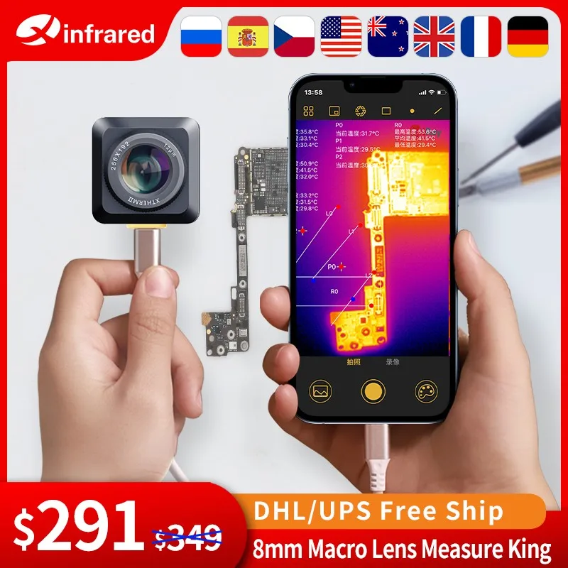 

T2S Plus InfiRay Infrared Thermal Imager Industry Thermal Imaging Camera For Temperature Measurement