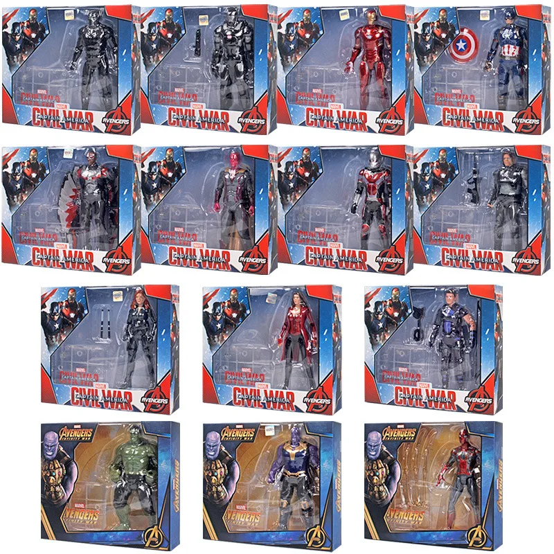 

7inch Marvel Avengers Alliance 4 Spider Man Iron Man Spider Man Action Character ZD toy Movable model bracket version manual