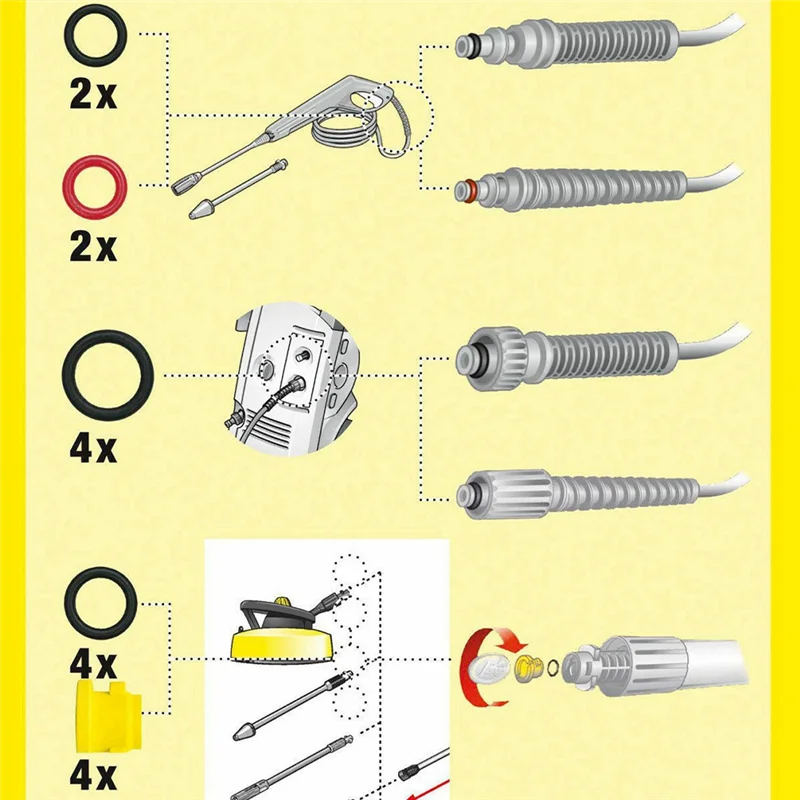 Уплотнительное кольцо для шланга Karcher запасное уплотнительное 2 640-729 0 резиновое