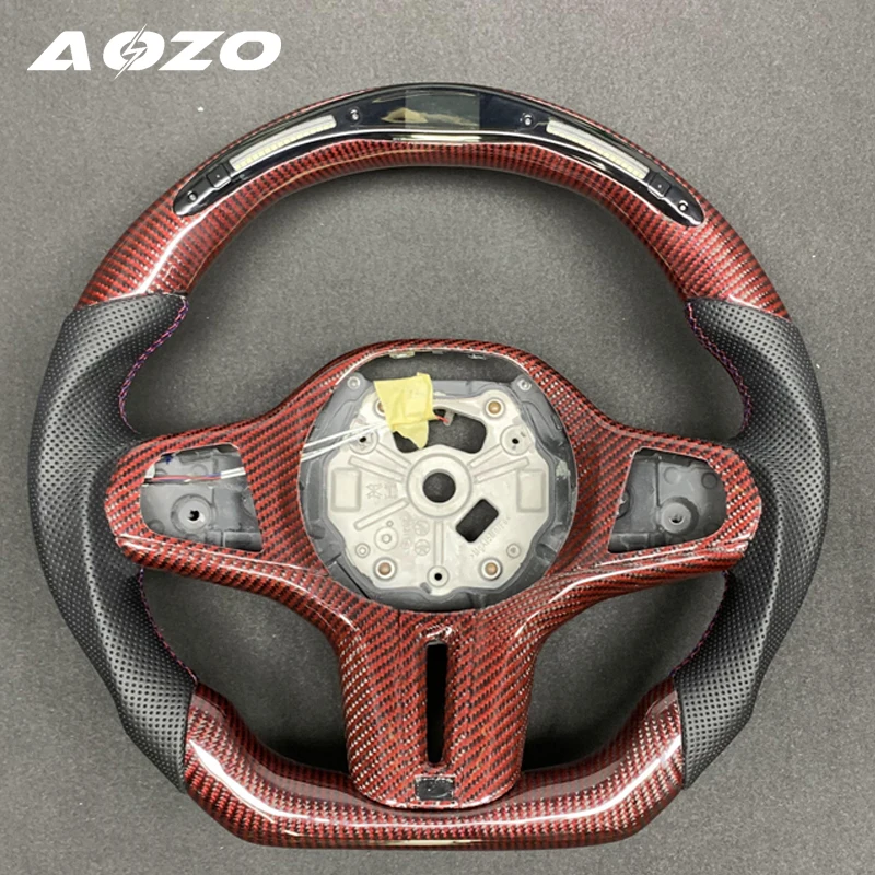 Индивидуально для BMW G01 G02 G05 G06 F80 M5 F90 M4 G20 G30 G11 G80 M3LED рулевое колесо из