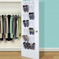 24 pocket hanging shoe rack shelf shoe holder storage box over door rack hanger closet organizer 1pc shoe rack organizer cabinet