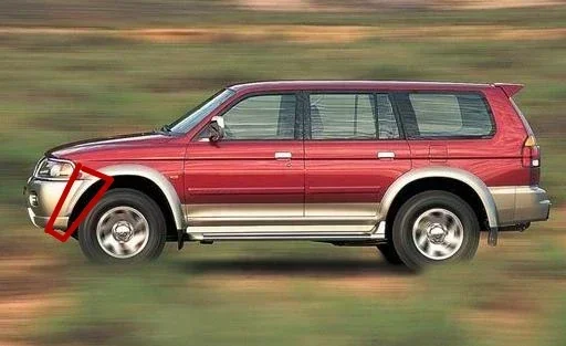 

1 шт. черный чехол на передний бампер 3,0 л для Pajero Sport K90 MR 607473 Боковой бампер для переднего бампера Nativa Брова для Montero Sport