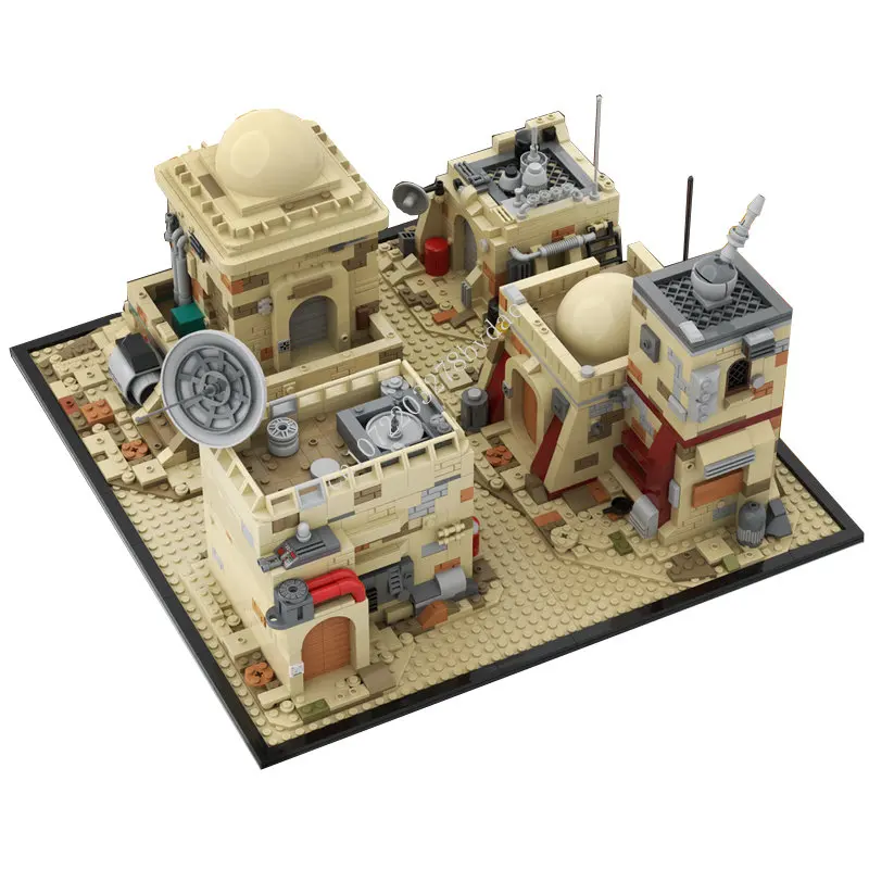 

2276PCS MOC Space Wars Tatooine Mos Eiseley Building Blocks City Street View Architecture DIY Model Childrens Toys Holiday Gifts