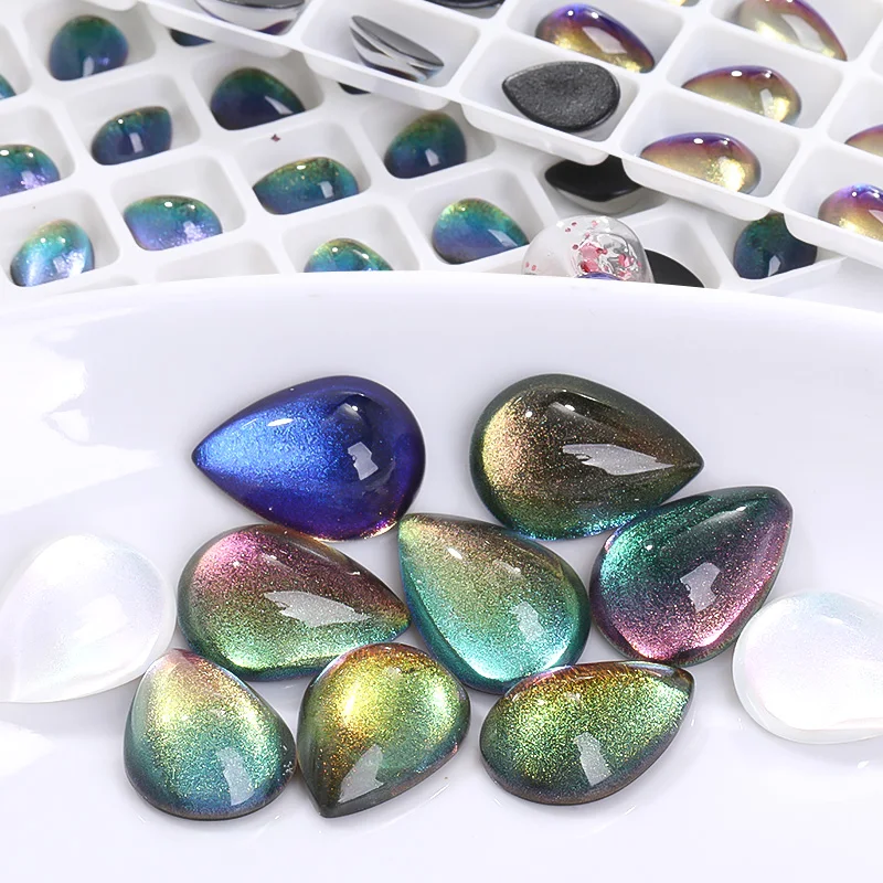 

20/10Pcs Starlight Drop Rhinestone Flat Back Patches Nail Decorations Beads For Jewelry Making Diy Fashion Items Beads