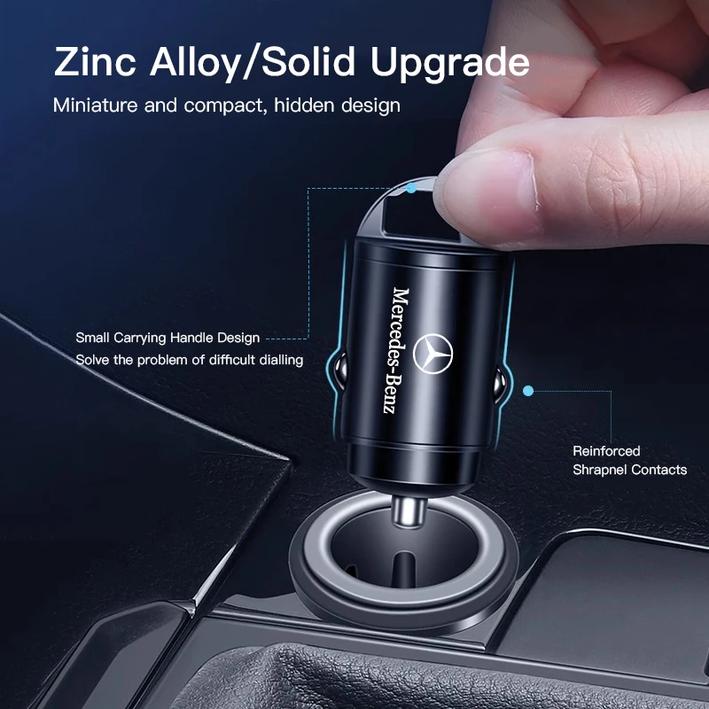Автомобильное зарядное устройство USB Type-C адаптер питания для быстрой зарядки