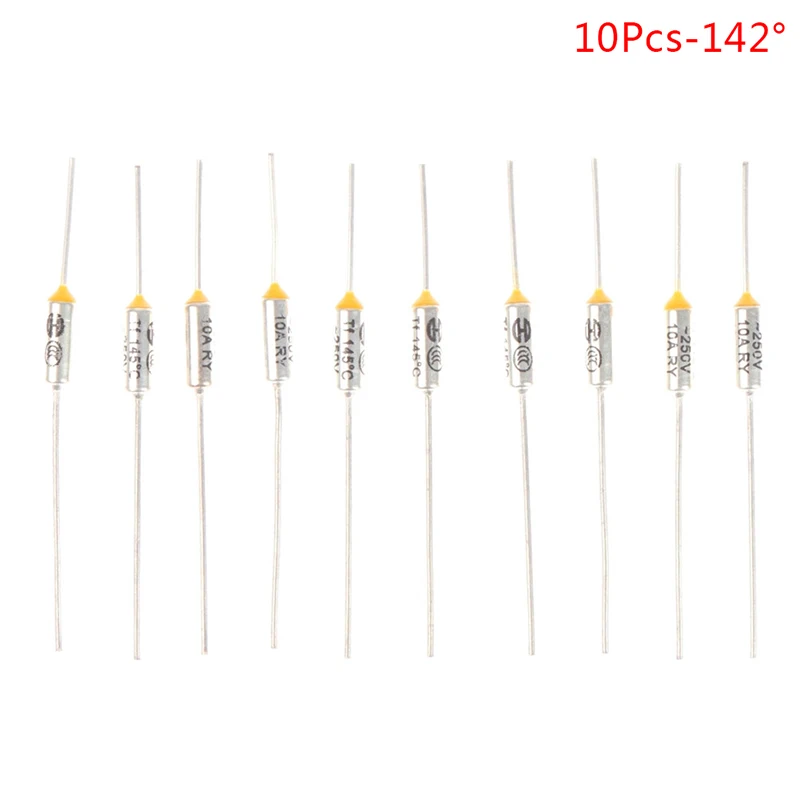 

10PCS 142° 150° 172° 185° 216° For Electric Rice Cooker Metal Thermal Fuse 10A 15A 250V Temperature