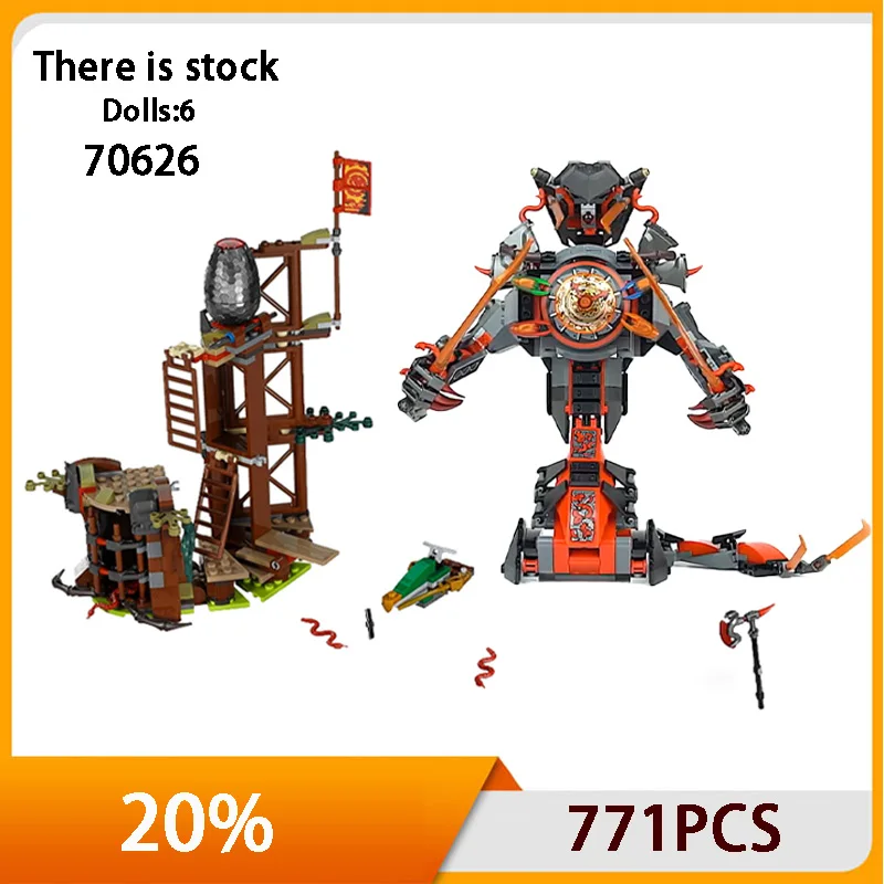 

Classic Movie Series 70626 Giant Serpent Steel Mecha Set Time Mecha Building Blocks 771PCS Children's Toy Compatible with 8801