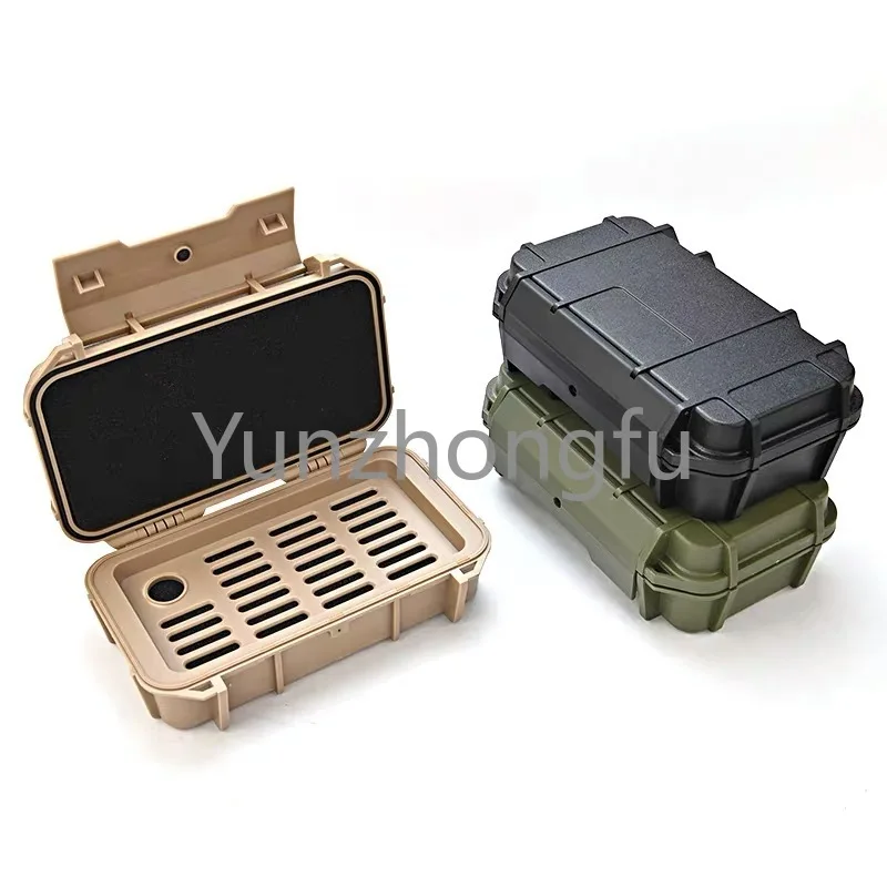 

New 2 Layer Waterproof Box Shock-proof Pressure-proof Sealing Box Outdoor Survival Storage Waterproof Box EDC