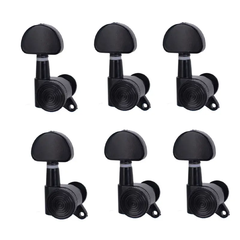 

Black Color Locking Tuners Tuning Pegs Machine Heads 6R For Electric Acoustic Guitar