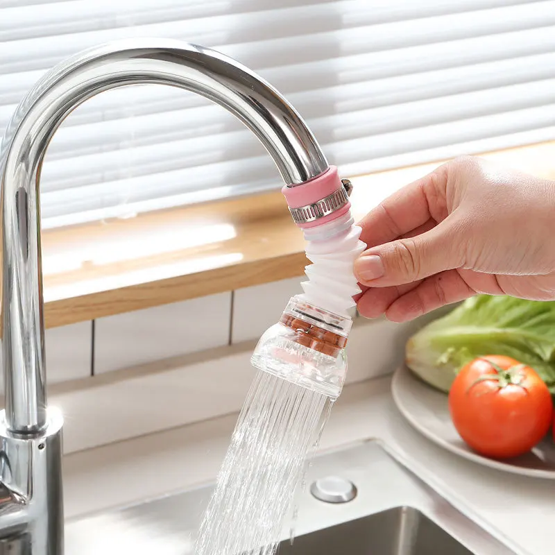 

Faucet Filter Anti-splash Water Kitchen Universal Tap Water Filter Household Shower Anti-splash Head Extender Mouth