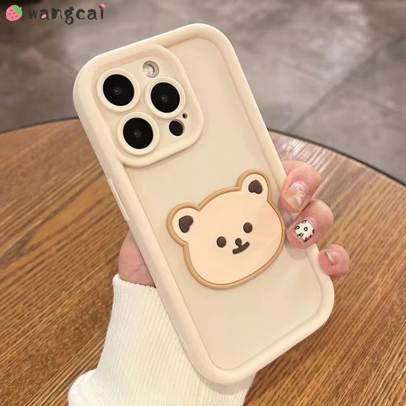 Чехол с милым медведем для Samsung Galaxy A12 M12 F12 A13 LTE A04S A14 A15 A30 M10S M20S A20S A21S чехол телефона