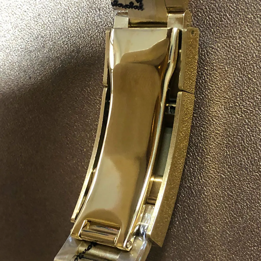 40mm Watch Case Watch Set: 40mm PVD Gold-plated Stainless Steel Case, Strap, Sapphire Glass, with NH35 Movement