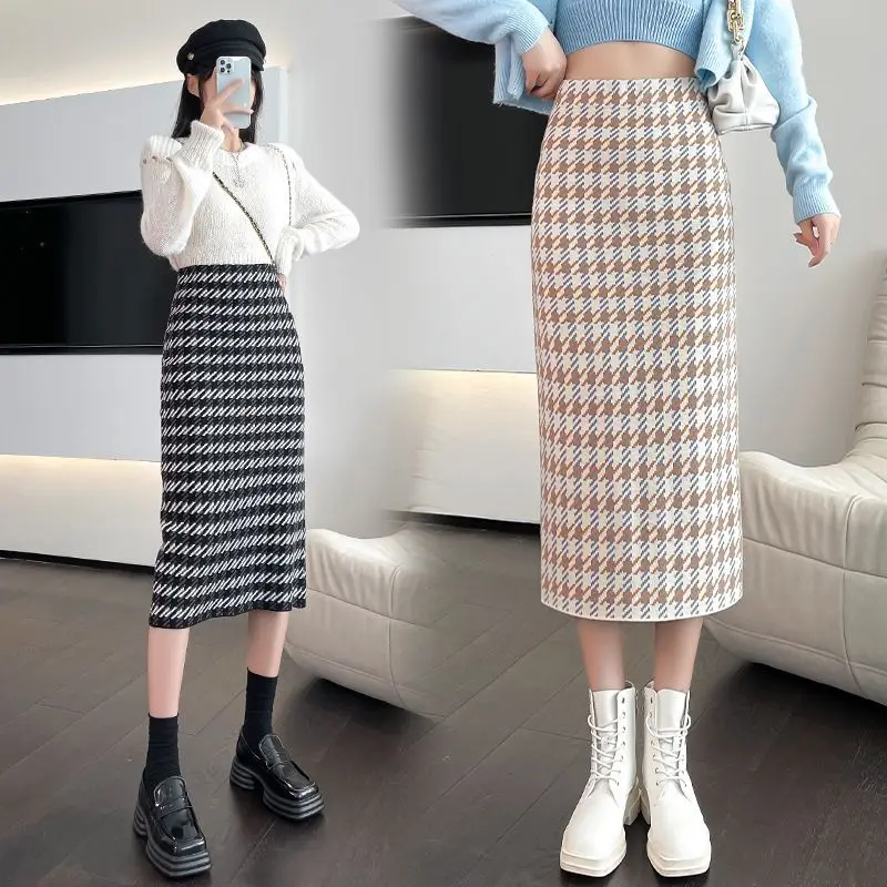 Cotton Casual Mid-length Skirt T538