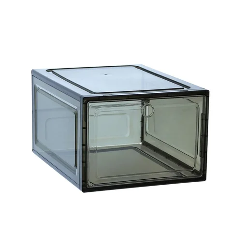Большая прозрачная коробка для хранения обуви, многослойный водонепроницаемый контейнер от пыли, прозрачные контейнеры для хранения, Органайзер