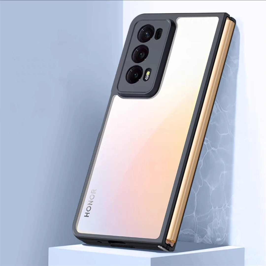 

Жесткий Прозрачный ударопрочный чехол-бампер для Honor Magic V2