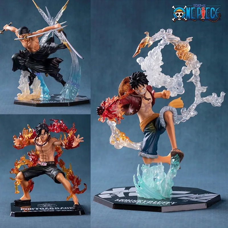 

One Piece Monkey D.Luffy 14CM PVC Fire Fist Luffy Anime Figure Collectible Model Doll Toy Kids Birthday Gift Desktop Ornament