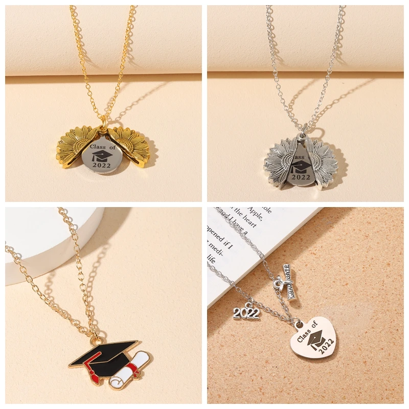 

Graduation Season Gifts Bachelor Cap Necklace For Friends Class Of 2022New Jewelry Accessories To Graduate Teachers And Students