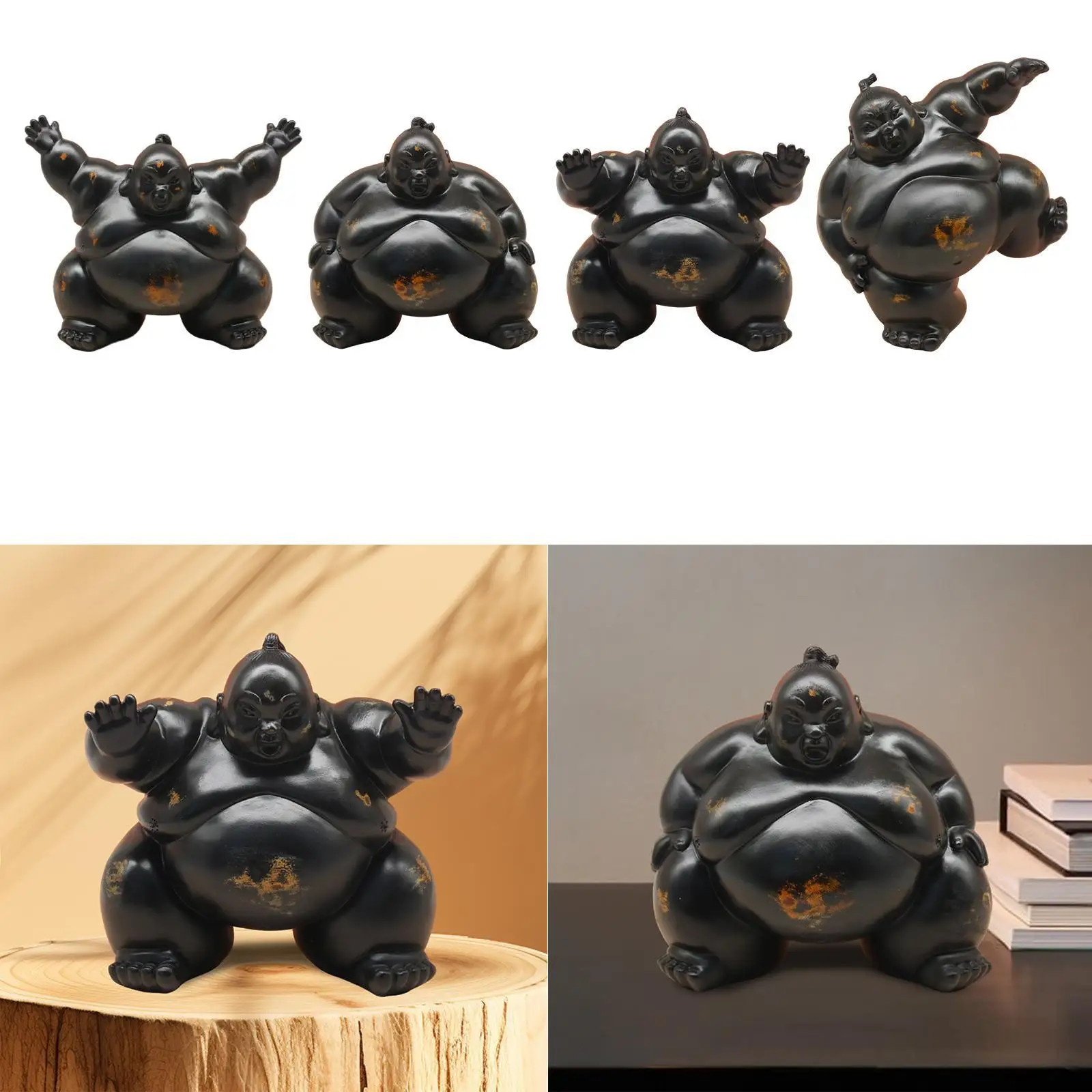 Фигурка сумо реалистичные детали украшение рабочего стола для входной офисной